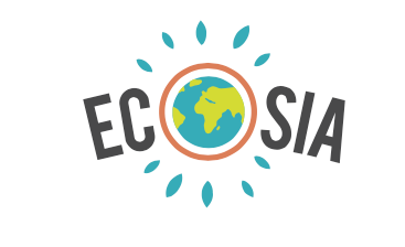 logo ecosia, il leader dei motori di ricerca ecologici
